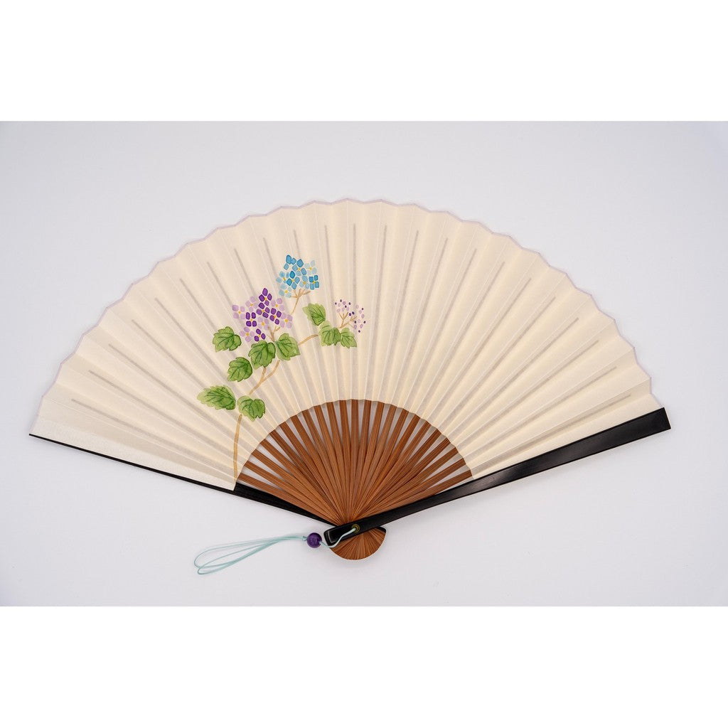 Japanese Fan Case – Kyo-Shirabe Folding Hydrangea