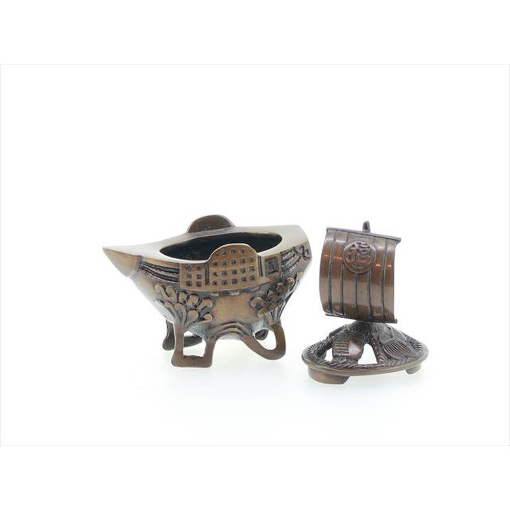Japanese Incense Holder – Koro Burner - Copper, Takarabune Treasure Ship