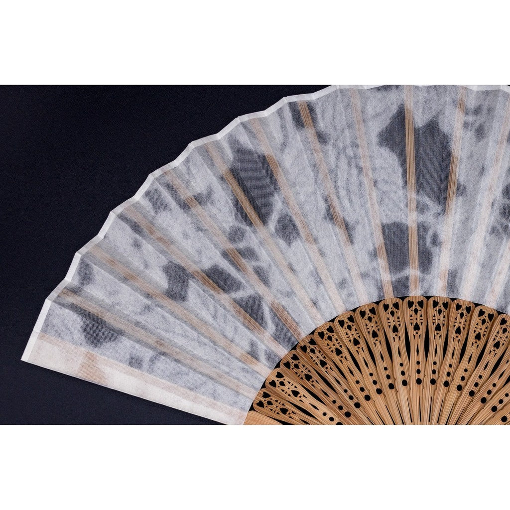 Japanese Bamboo Hand Fan – Sha-Kasane Layered Grape, Folding, Gift