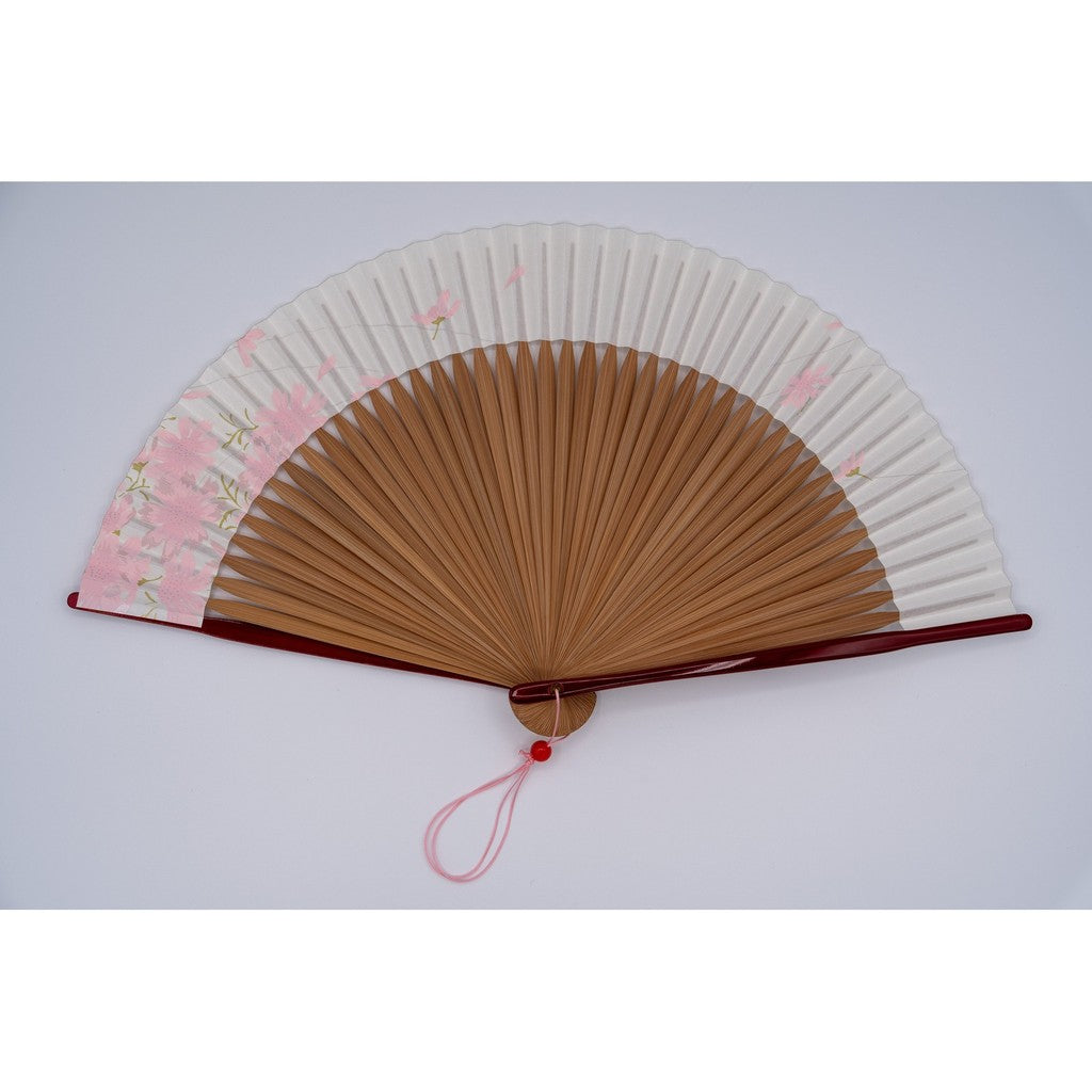 Japanese Bamboo Hand Fan – Web Exclusive Summer Folding Cosmos #983W, Gift