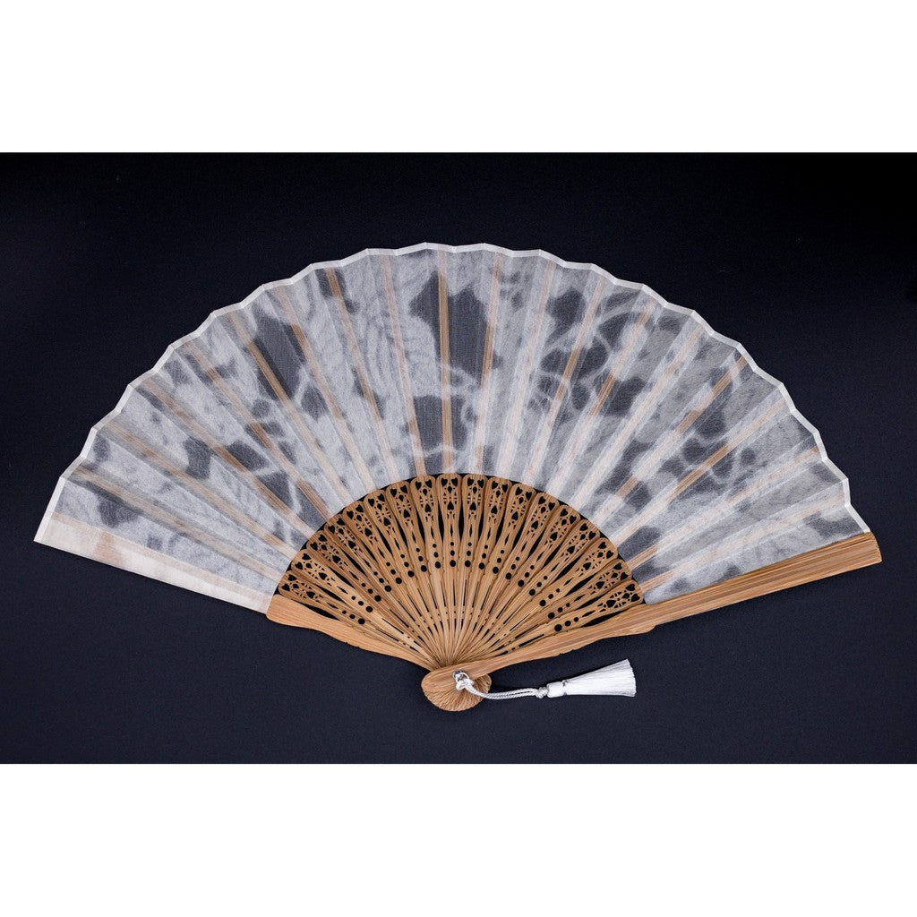 Japanese Bamboo Hand Fan – Sha-Kasane Layered Grape, Folding, Gift
