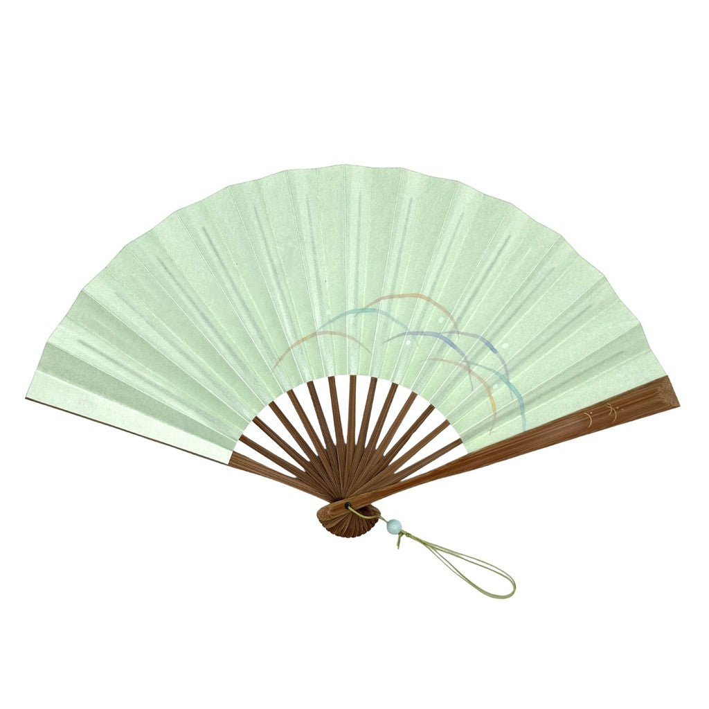Japanese Hand Fan – Kyo-Rin Folding Kingfisher, Gift