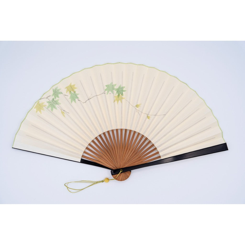 Japanese Fan Case – Kyo-Shirabe Folding Fresh Green Maple
