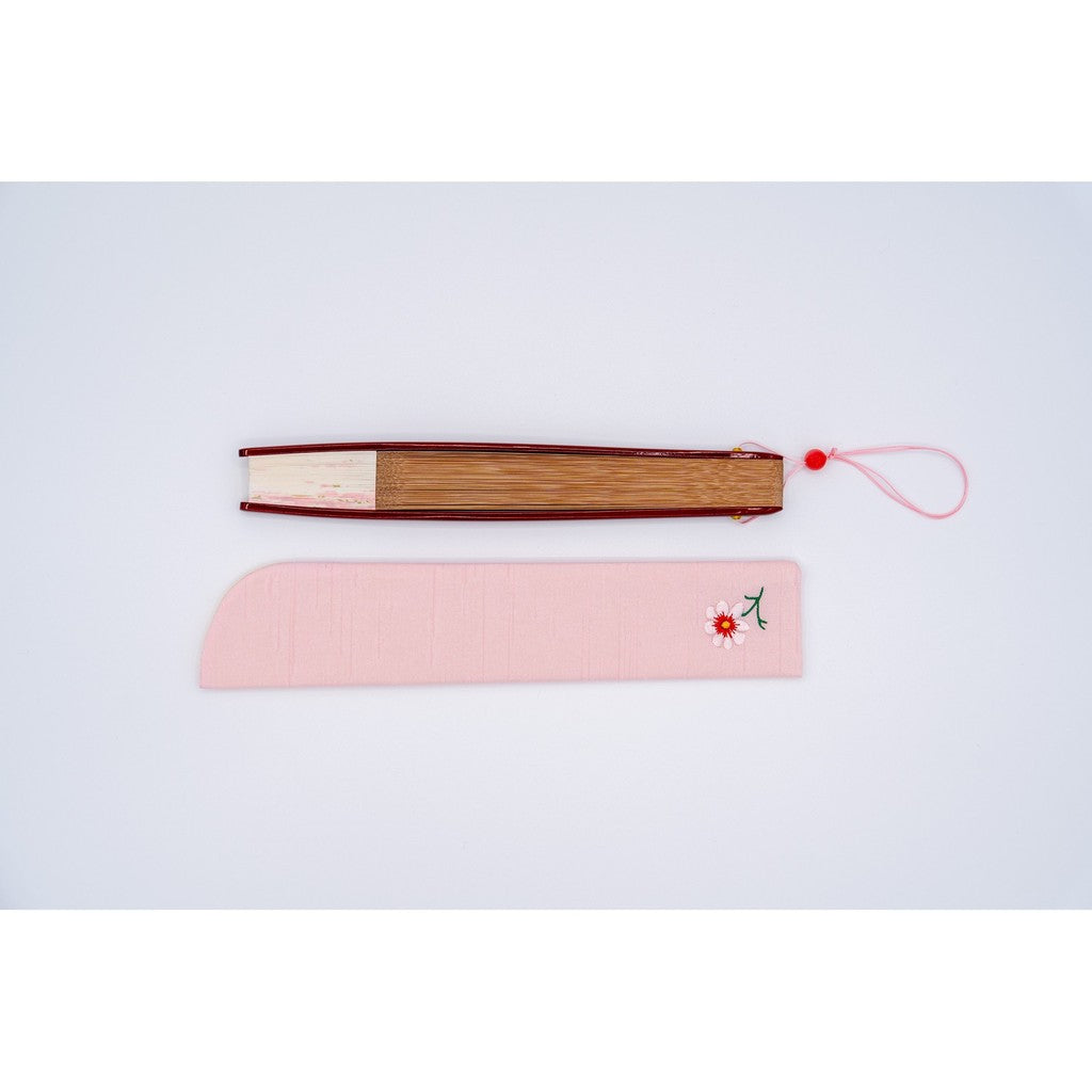 Japanese Bamboo Hand Fan – Web Exclusive Summer Folding Cosmos #983W, Gift
