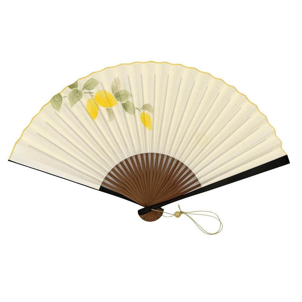 Japanese Fan Case – Kyo-Shirabe Folding Lemon