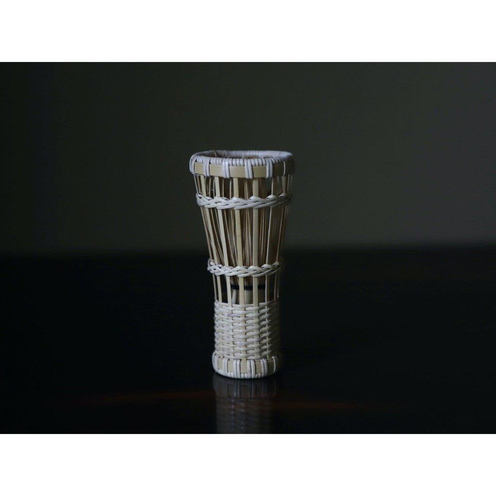 Japanese Matcha Whisk Accessory – Bamboo-Rattan Woven Chasen Case