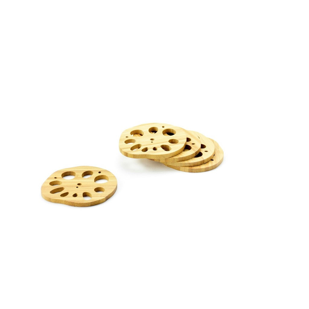 Japanese Bamboo Coaster – Lotus Root, Drink, Gift