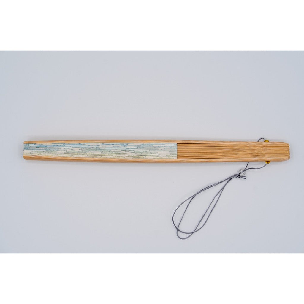 Japanese Bamboo Hand Fan – Plaster Coated Folding Holly, Gift
