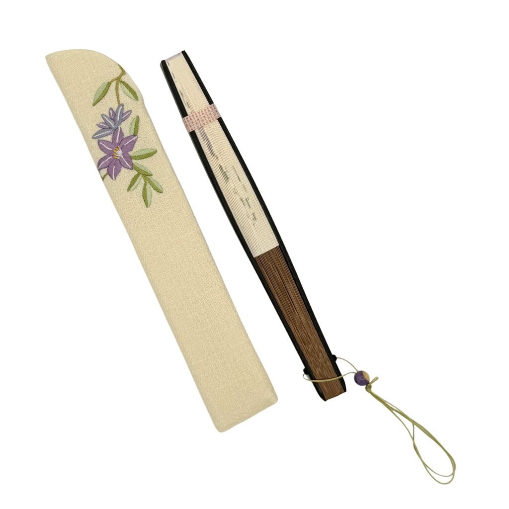Japanese Fan Case – Kyo-Shirabe Folding Clematis
