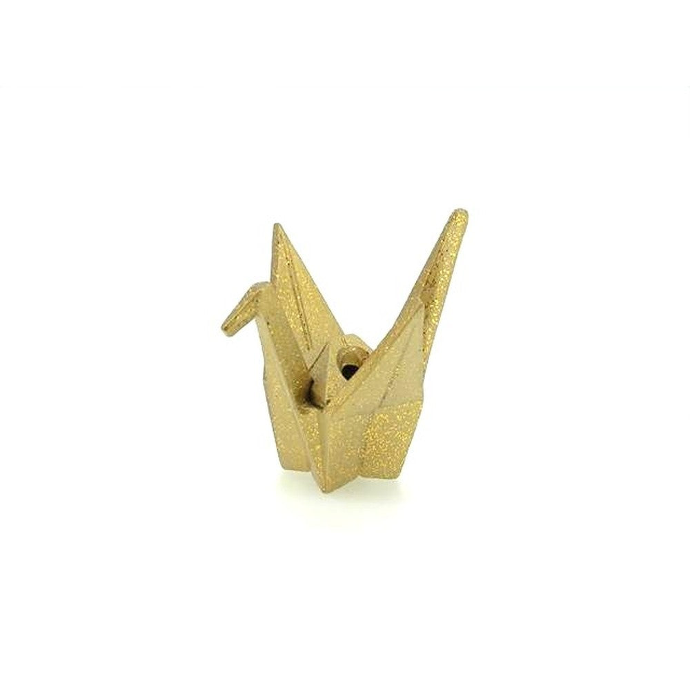 Japanese Incense Holder – Koro Burner - Iron, Flower Crane, Small