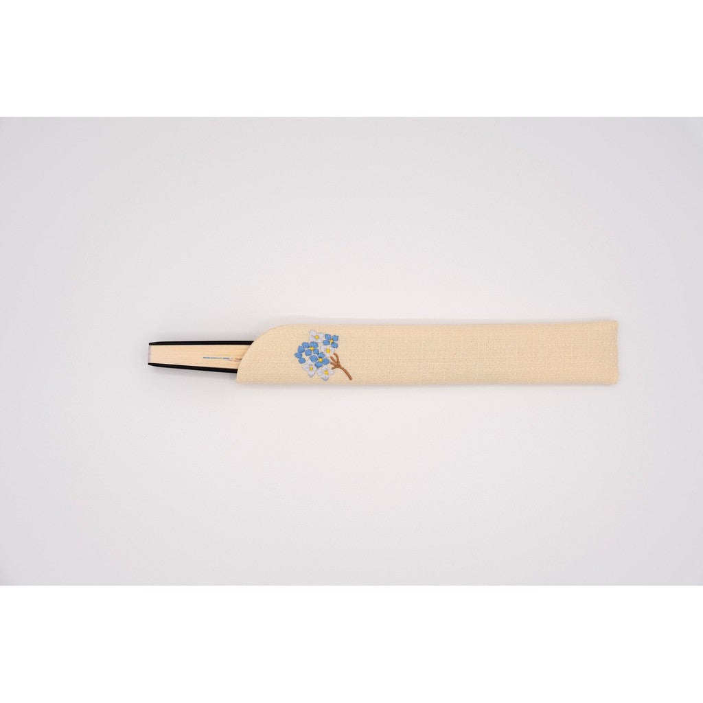 Japanese Fan Case – Kyo-Shirabe Folding Hydrangea