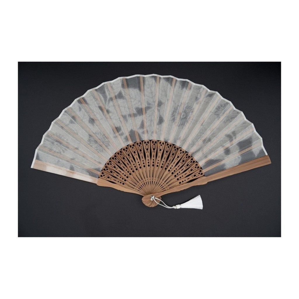 Japanese Hand Fan – Sha-Kasane Layered Single Rose, Gift