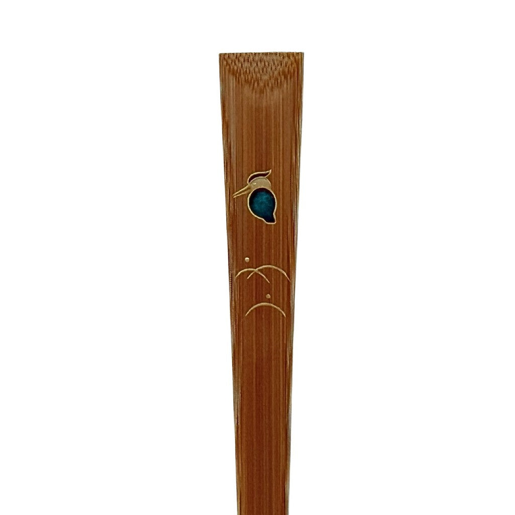 Japanese Hand Fan – Kyo-Rin Folding Kingfisher, Gift