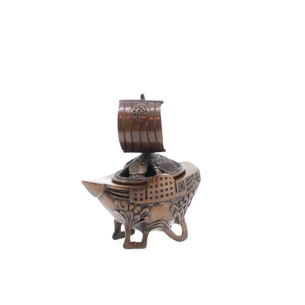 Japanese Incense Holder – Koro Burner - Copper, Takarabune Treasure Ship