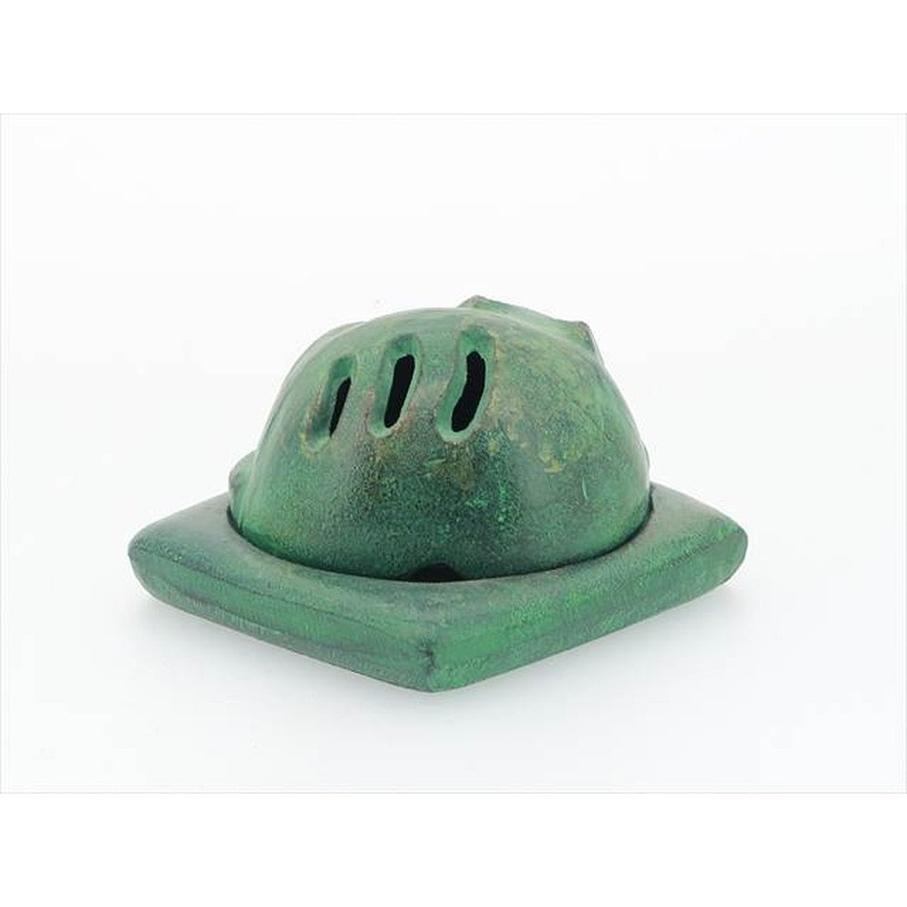 Japanese Incense Holder – Koro Burner - Aluminum, Prone Shape, Cat