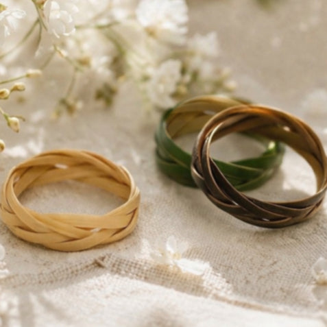 Japanese Bamboo Ring – Natural Handmade Adjustable