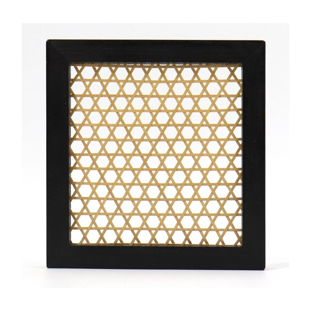 Japanese Bamboo Room Divider – Mutsume Woven Lattice Panel, Wall Decor