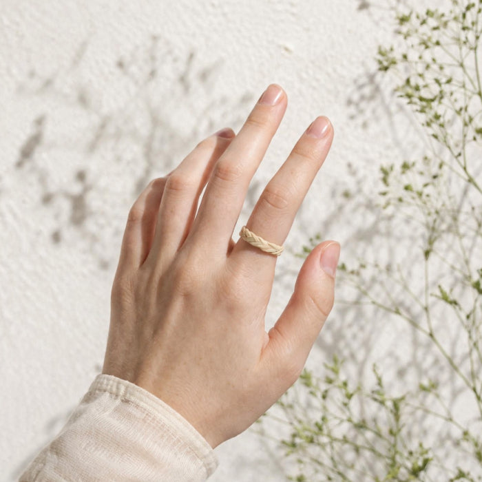 Japanese Bamboo Ring – Natural Handmade Adjustable