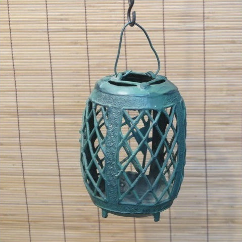 Japanese Hanging Lantern – Aluminum Round Openwork