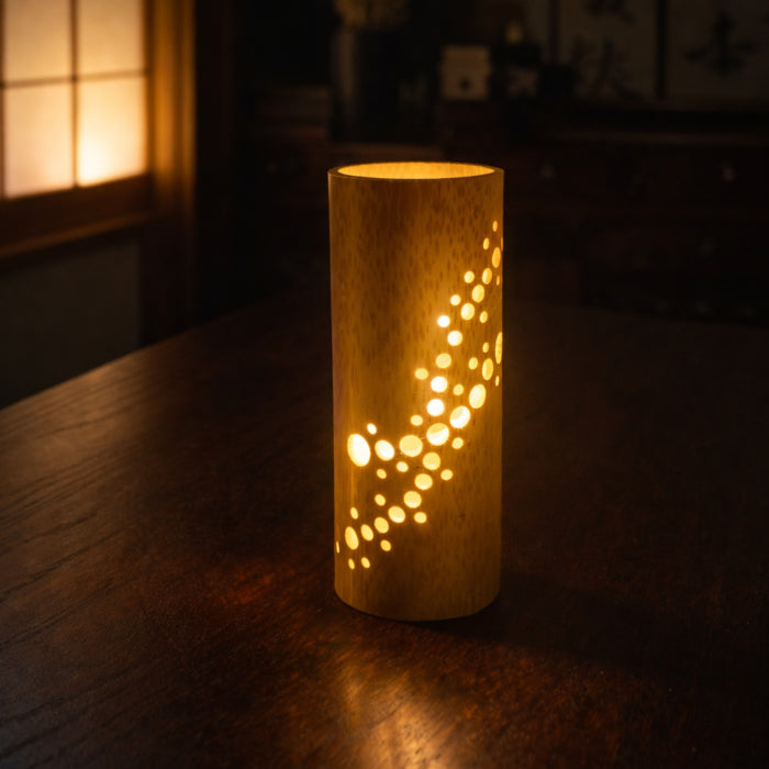 Japanese Bamboo Lantern – Handmade Table Lamp Night Light, Home Decor