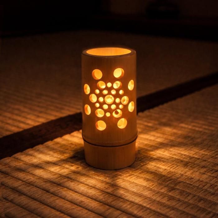 Japanese Bamboo Lantern – Handmade Table Lamp Night Light, Home Decor