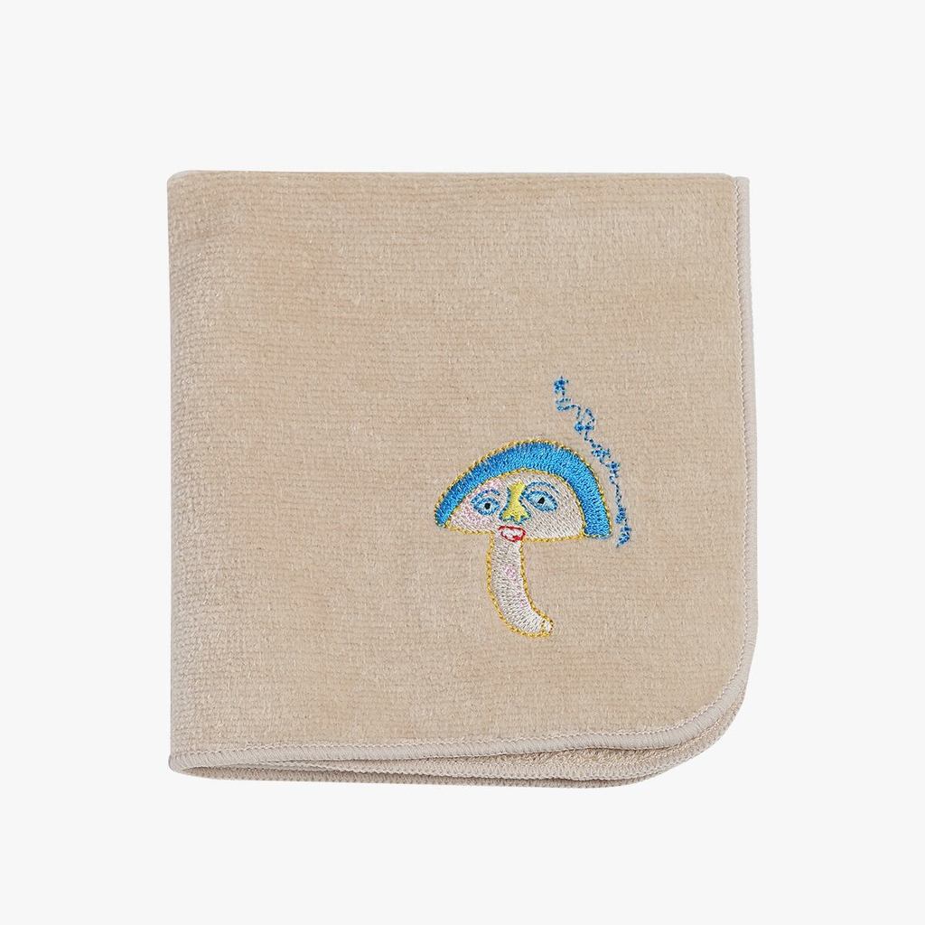 Japanese Cotton Handkerchief – Shiitake Mushroom, Hand Towel