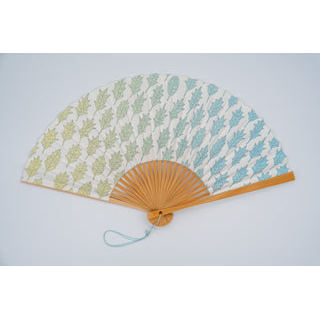 Japanese Bamboo Hand Fan – Plaster Coated Folding Holly, Gift