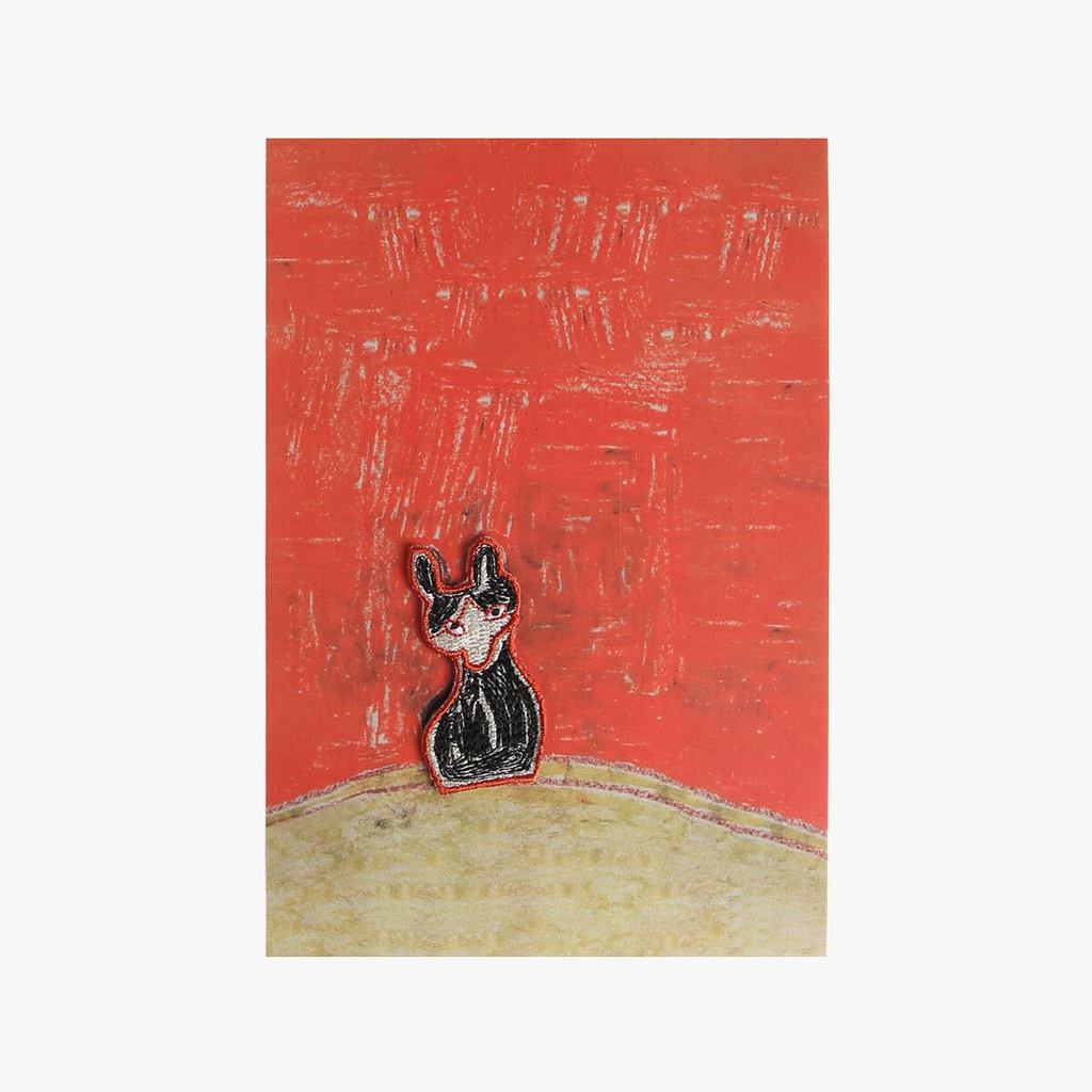 Japanese Cat Postcard – Wappen - Cat 1, Art Print