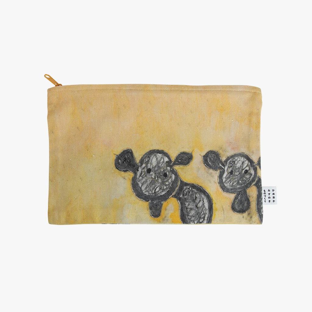 Japanese Fabric Pouch – Cat, Zipper