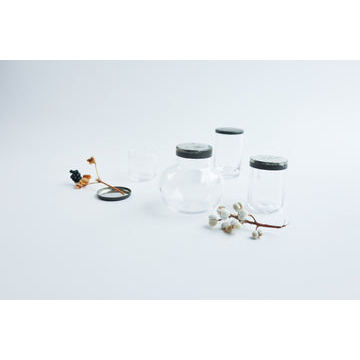 Japanese Glass Bottle – Antique Lid Small
