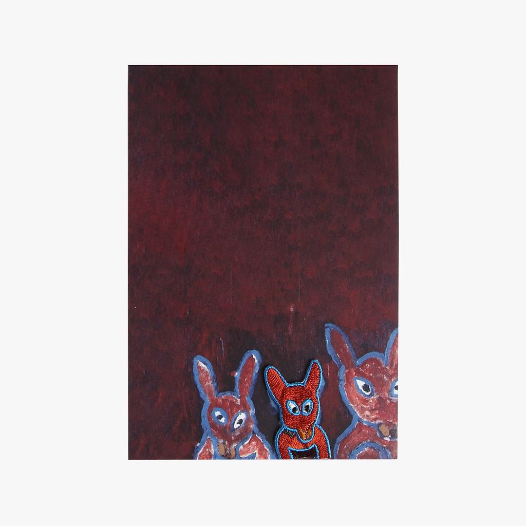 Japanese Cat Postcard – Wappen - Three Cats, Art Print