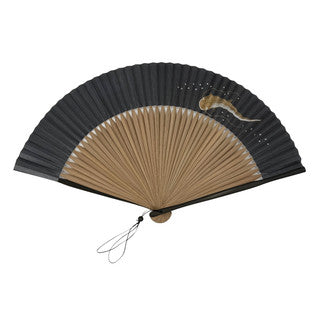 Japanese Hand Fan – Kyo-Shu Folding Short Ground Catfish #P-180K, Gift