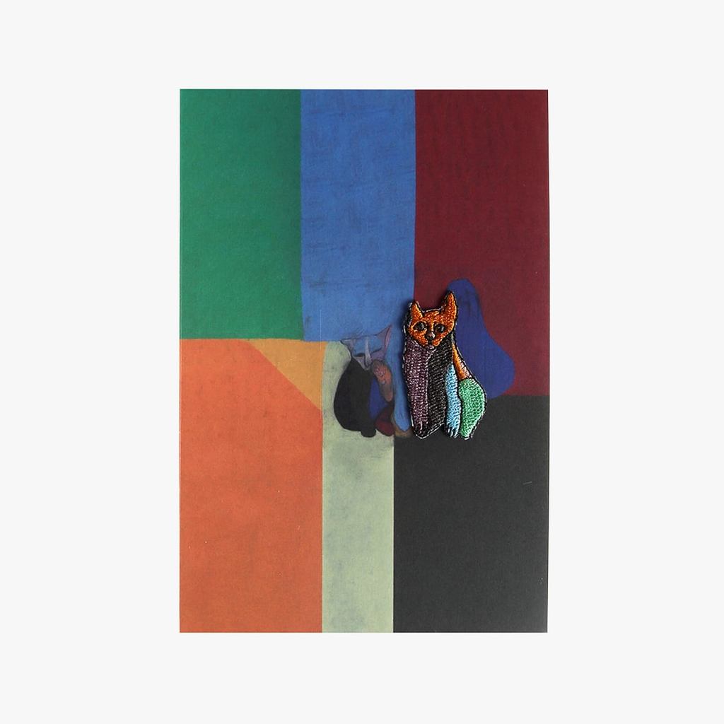 Japanese Cat Postcard – Wappen, Art Print