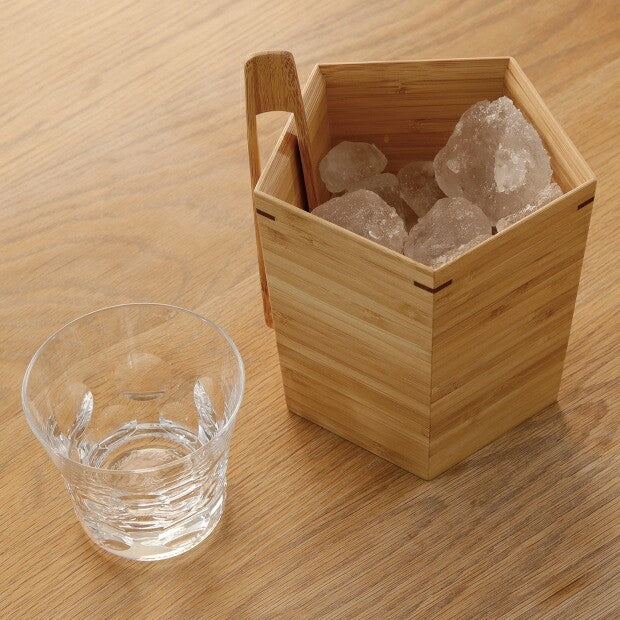 Japanese Ice Bucket – Pentagon Lacquer, Champagne Bucket