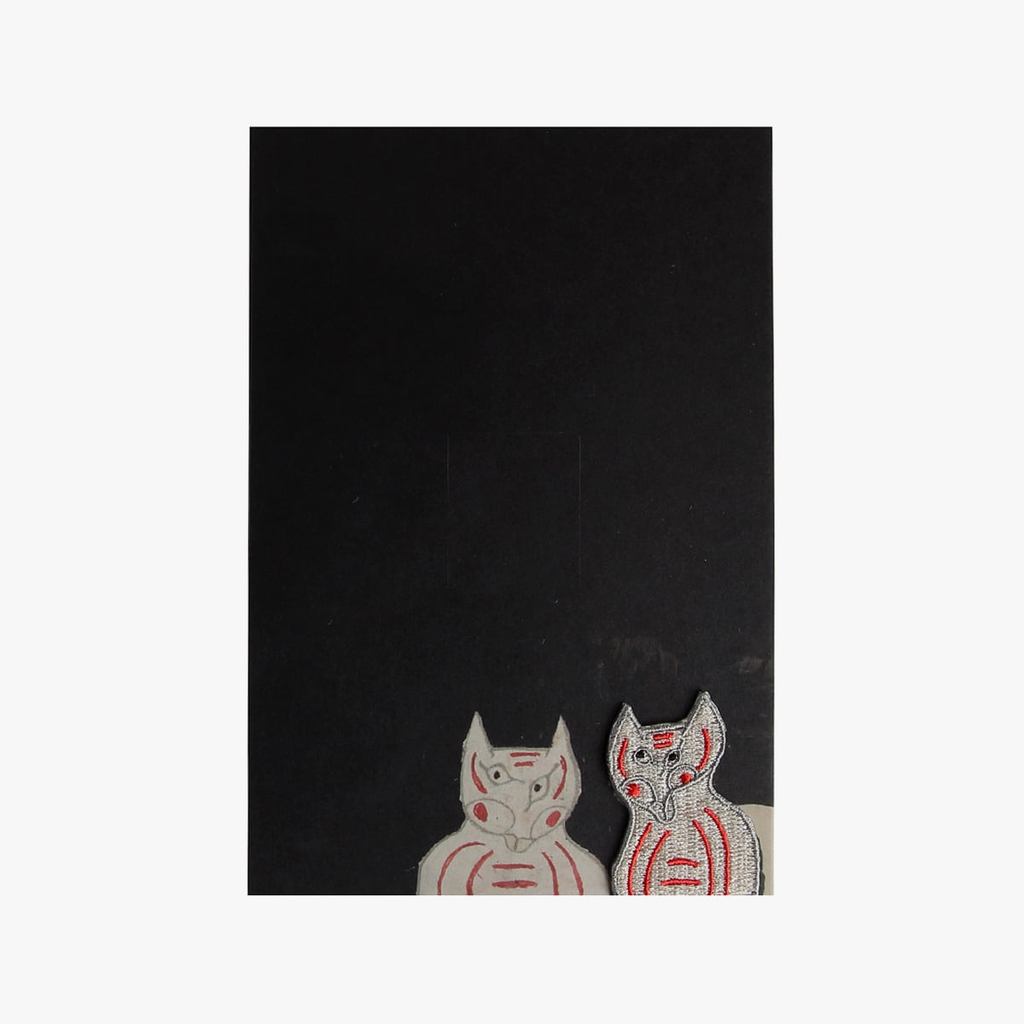 Japanese Cat Postcard – Wappen - Two Cats, Art Print