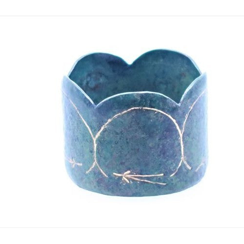 Japanese Tea Utensil – Futaoki Lid Rest - Square Flowing Water