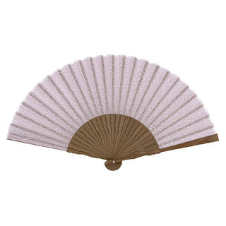 Japanese Bamboo Hand Fan – Fabric Folding Kamishimo Komon Tortoiseshell Treasure, Gift