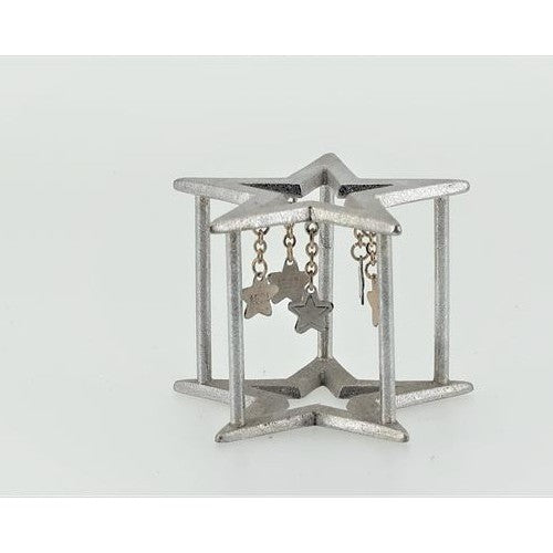 Japanese Tea Ceremony Accessories – Futaoki Lid Rest - Karakane Bronze, Star