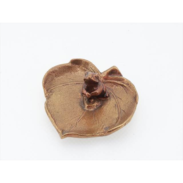 Japanese Incense Burner – Koro - Copper, Grape Vine with Frog, Incense Holder