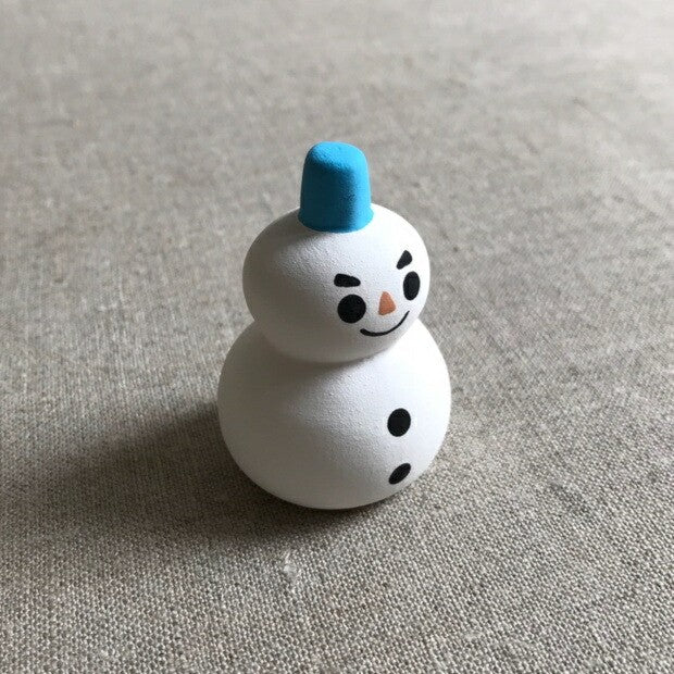 Japanese Ceramic Figurine – Snowman, Animal Figurine