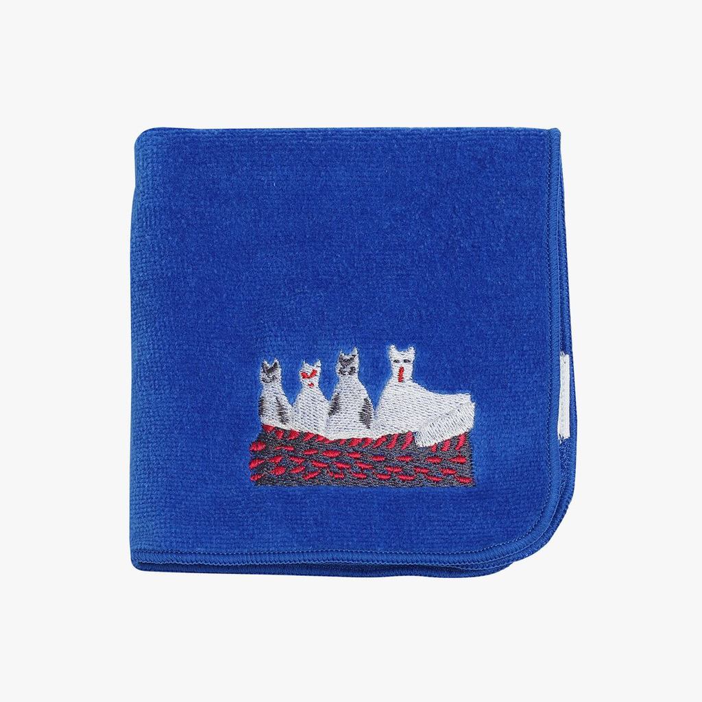 Japanese Cotton Handkerchief – Four Cats, Hand Towel