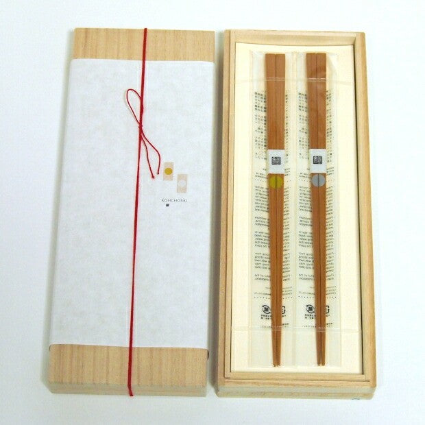 Japanese Bamboo Chopsticks – Round Window Set, Reusable, Gift