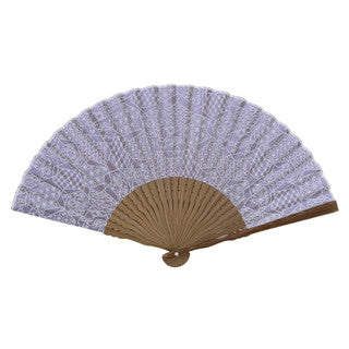 Japanese Bamboo Hand Fan – Fabric Folding Kamishimo Komon Tortoiseshell Treasure, Gift